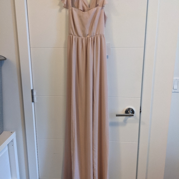 June Maxi Dusty Blush Grad Wedding Bridesmaid - Picture 6 of 6